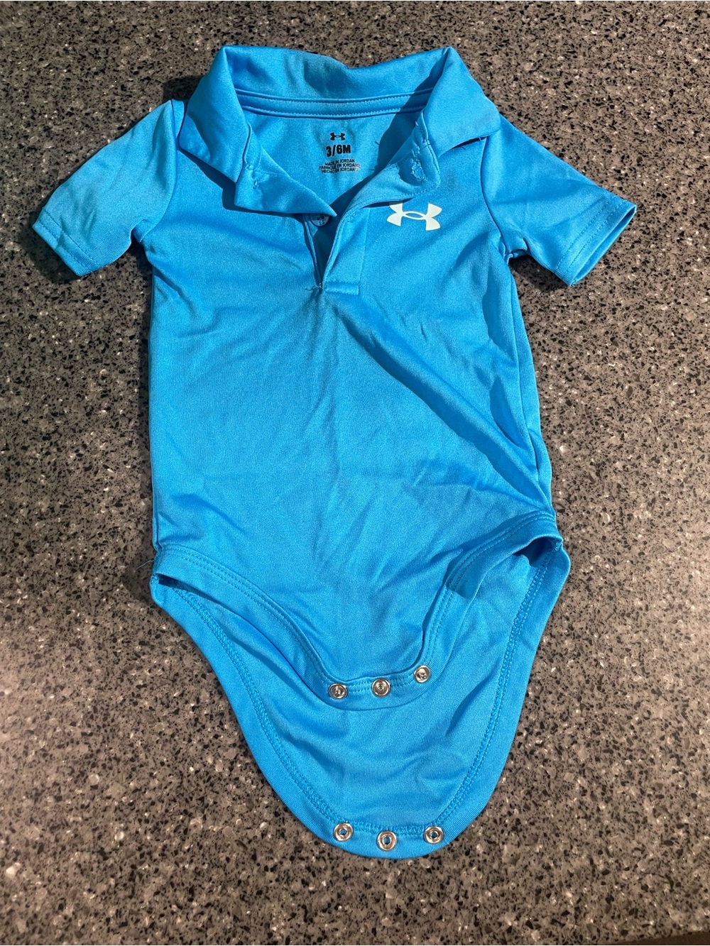 Under Armour Baby Polo Bodysuit in Bright Blue